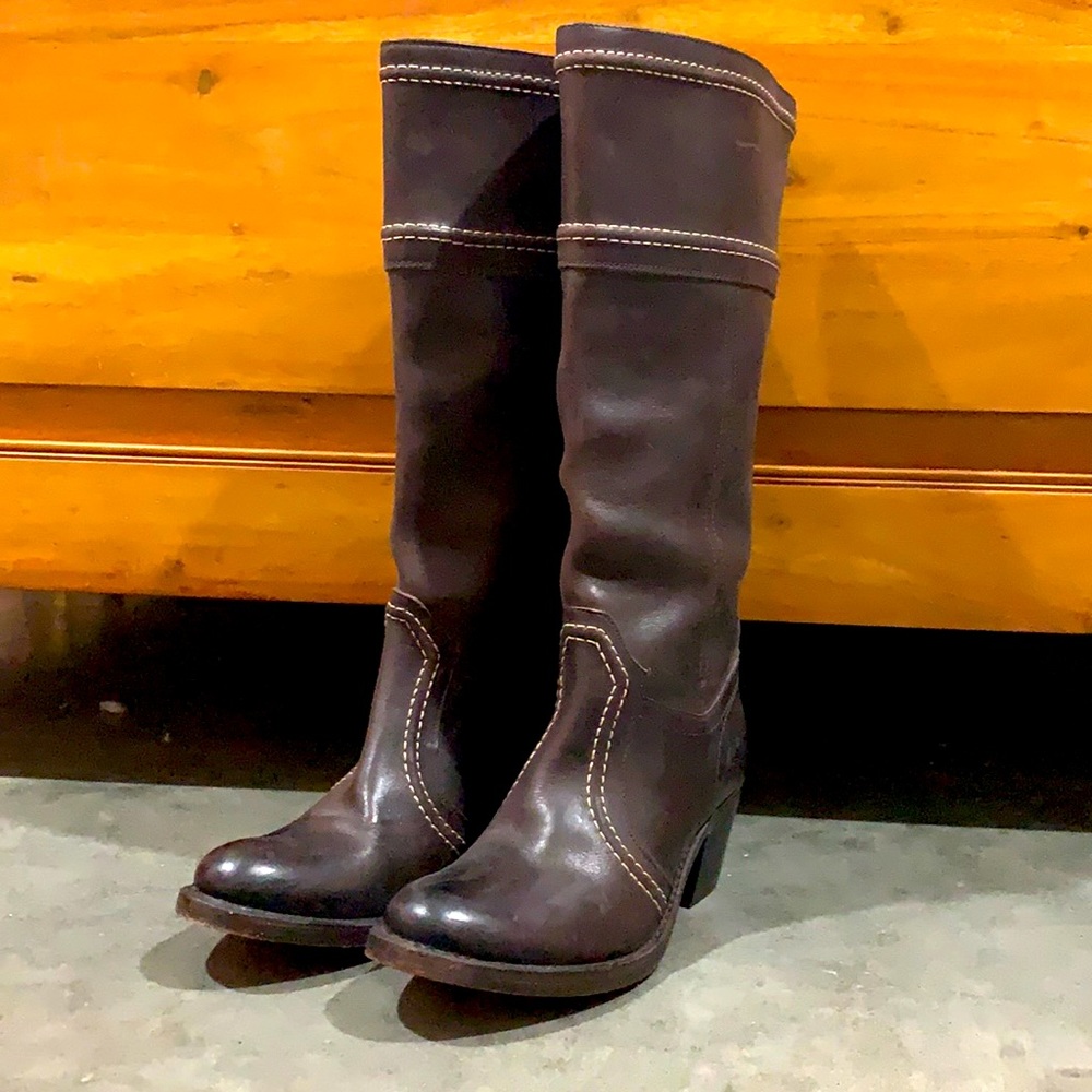 Frye Women's Brown Heeled Boots
